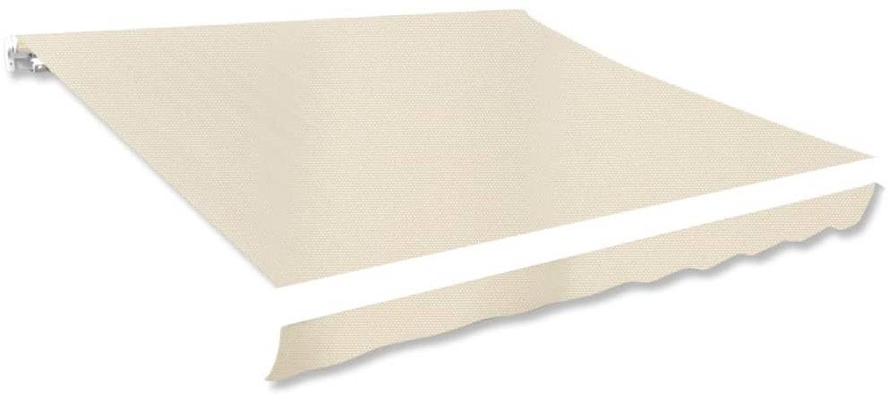 Plachta na markízu krémová 350 × 250 cm plátená Markíza