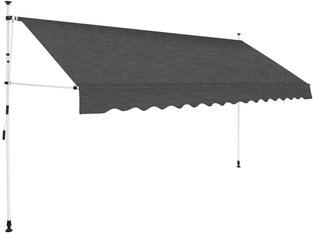 Ručne zaťahovacia markíza 350 cm antracitová Markíza