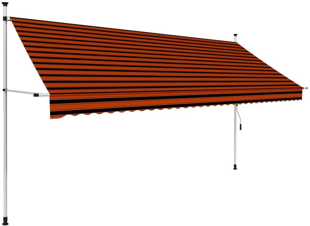 SHUMEE Markíza, oranžovo-hnedá 350 cm Markíza