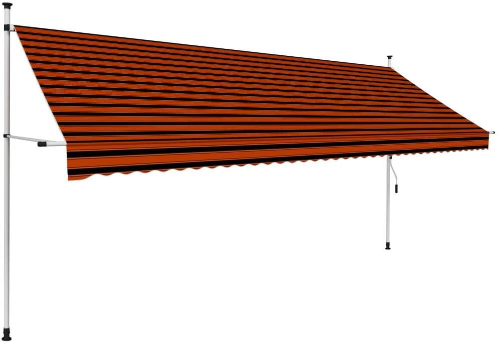 SHUMEE Markíza, oranžovo-hnedá 400 cm Markíza