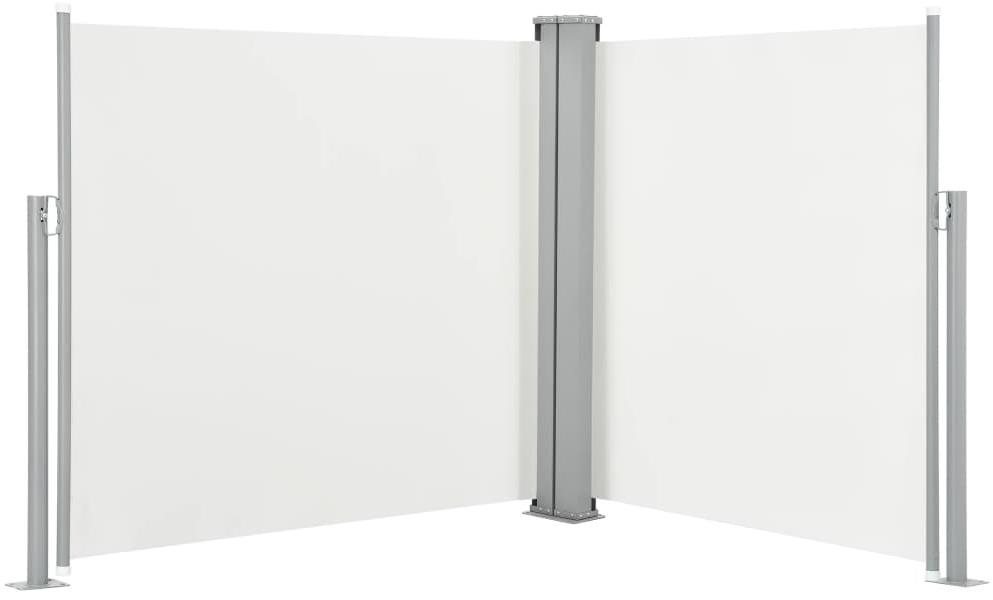 Zaťahovacia bočná markíza/zástena krémová 120 × 600 cm Markíza