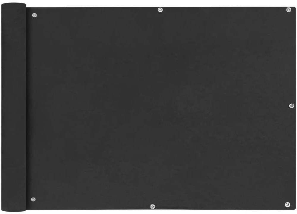 Balkónová zástena z oxfordskej látky 75 x 400 cm antracitová Zástena