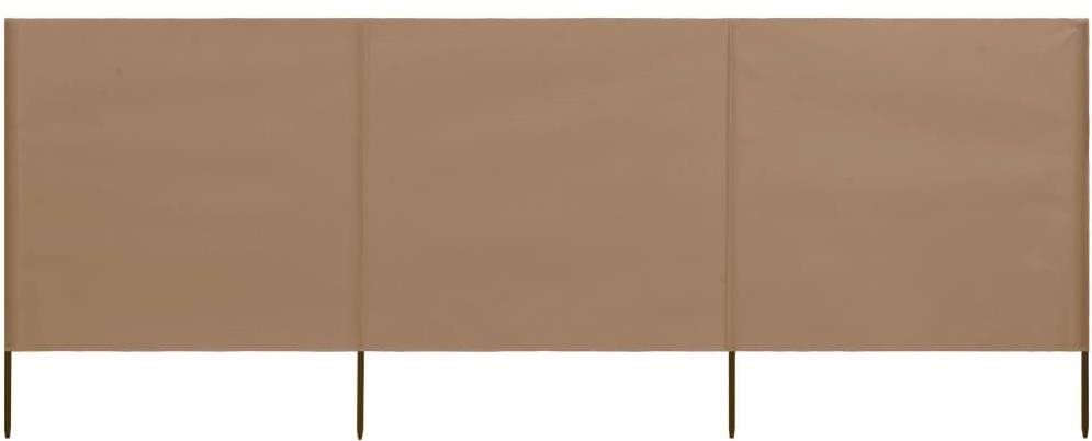 SHUMEE Zástena proti vetru, taupe 400 × 80 cm textil Zástena