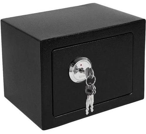 MG S8800 Trezor s mechanickým zámkom 23 × 17 × 17 cm, čierny Sejf