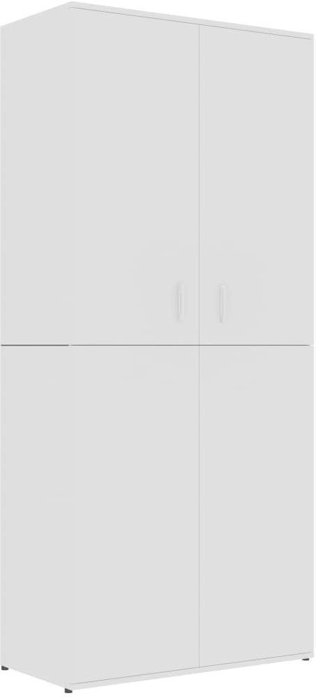 Skrinka biela, 80 × 39 × 178 cm, drevotrieska 802858 Botník