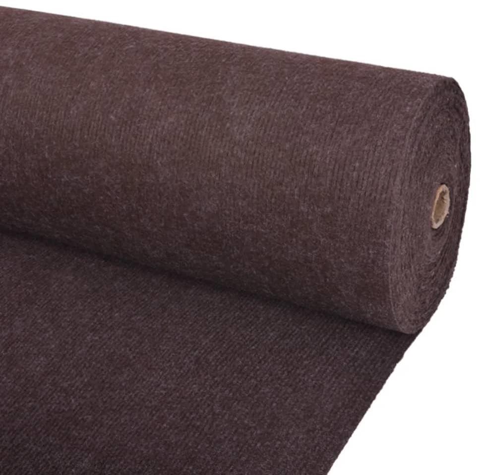 Výstavársky koberec vrúbkovaný 1,6 × 20 m hnedý Koberec