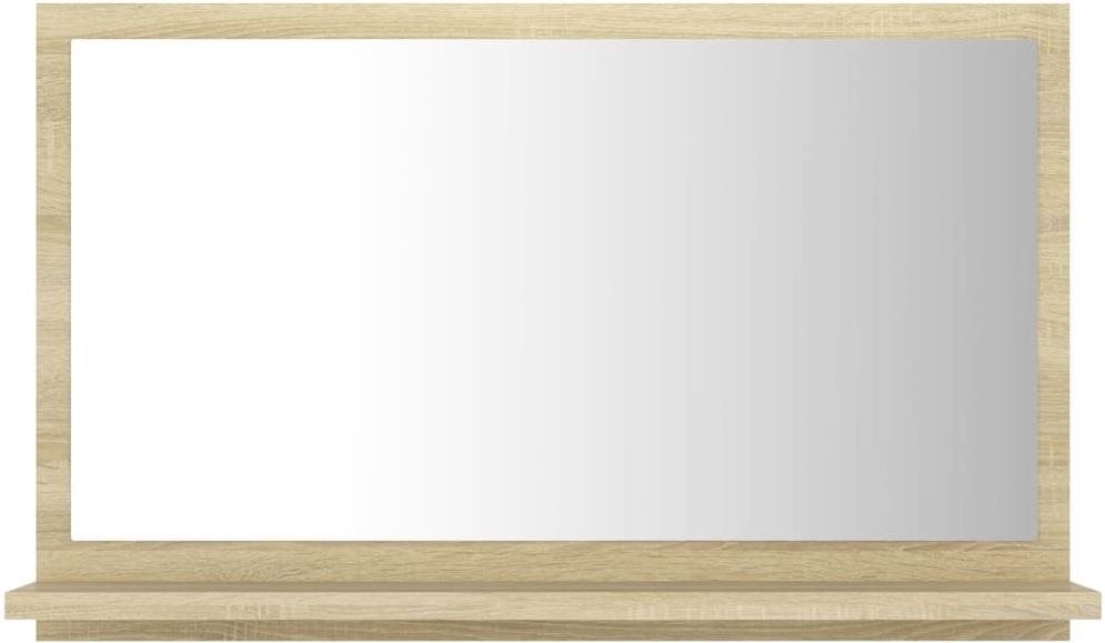 Kúpeľňové zrkadlo dub sonoma 60 × 10,5 × 37 cm drevotrieska 804565...