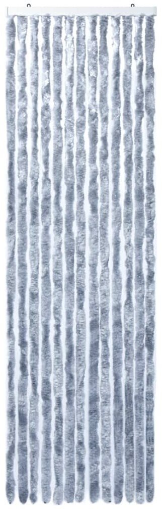 Záves proti hmyzu strieborný 56×200 cm Chenille 315138 Záves