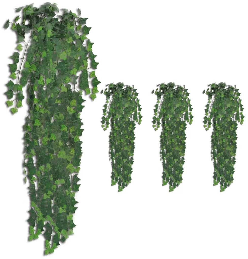 Umelé brečtanové trsy 4 ks zelené 90 cm 3051480 Umelý kvet