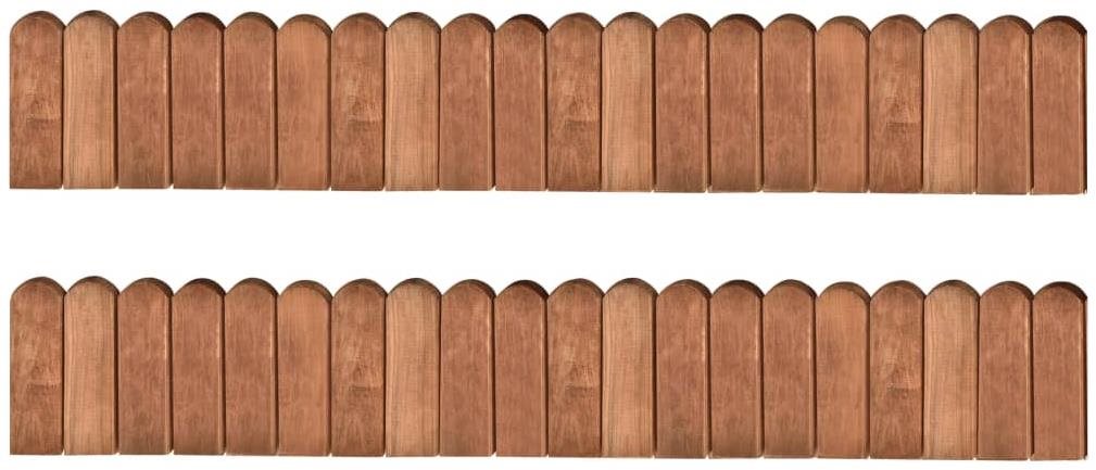 Trávnikové lemy 2 ks 120 cm impregnované borovicové drevo 3053644...
