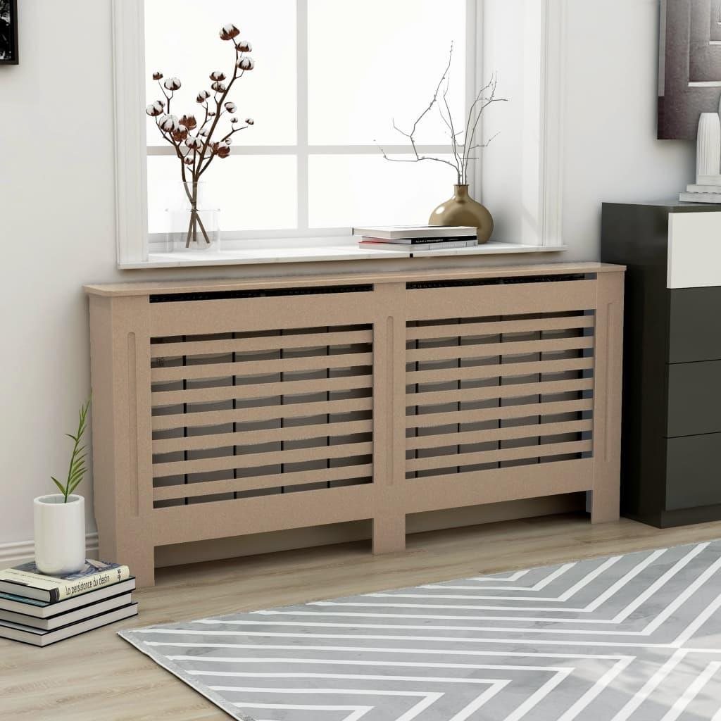 Kryt na radiátor 172 × 19 × 81 cm MDF Kryt na radiátor