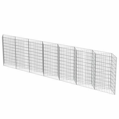 Gabiónová stena z pozinkovanej ocele, 450 × 30 × 100 cm 143571...