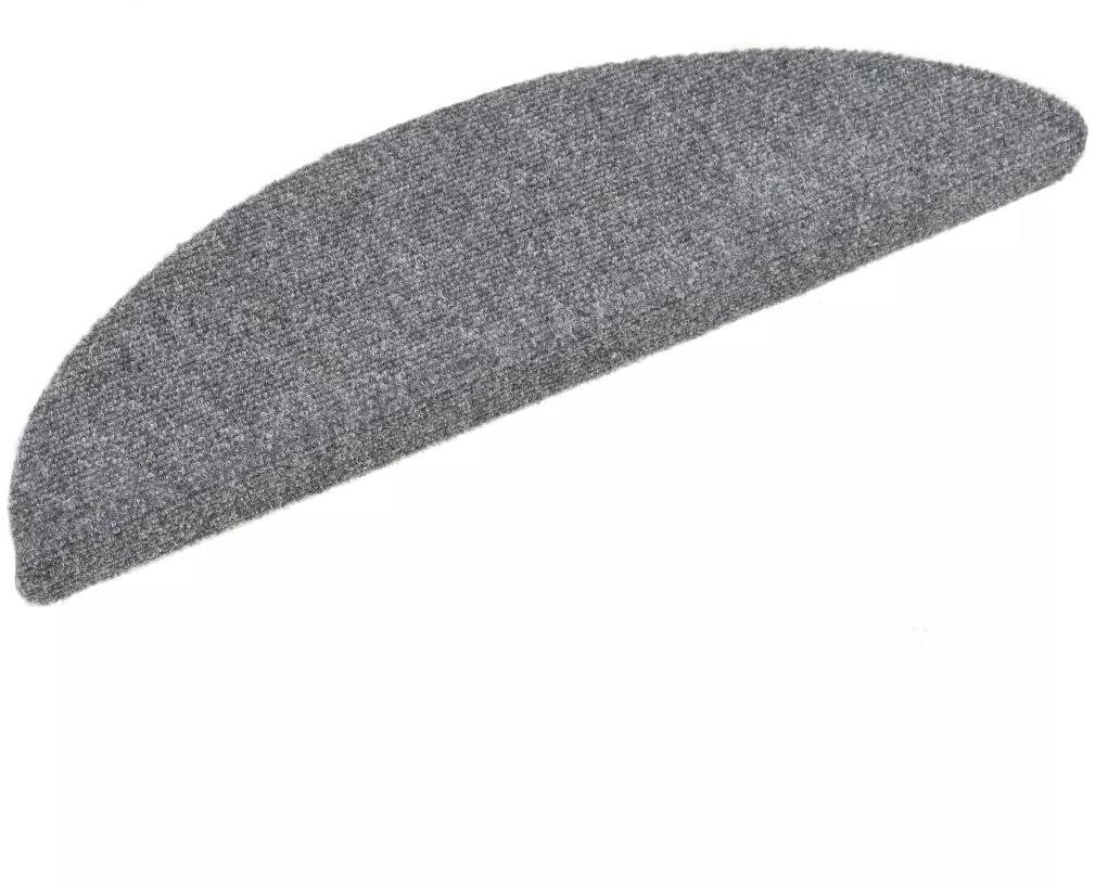 Samolepiace nášľapy na schody 15 ks vpichované 54x16x4cm svetlosivé...