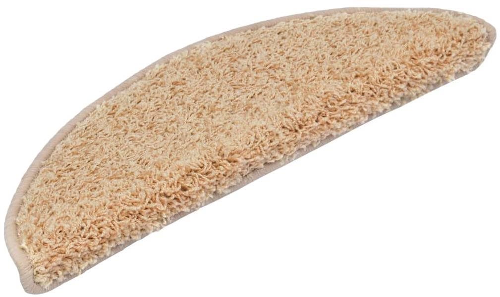 Nášľapy na schody, 15 ks, krémové, 56 × 20 cm Nášlapy na schody
