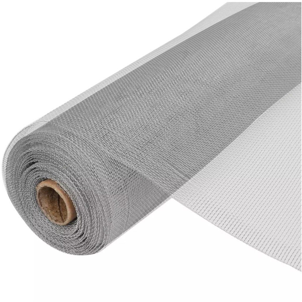Sieť proti hmyzu, hliník, 100 × 1 000 cm, strieborná Sieťka na okno