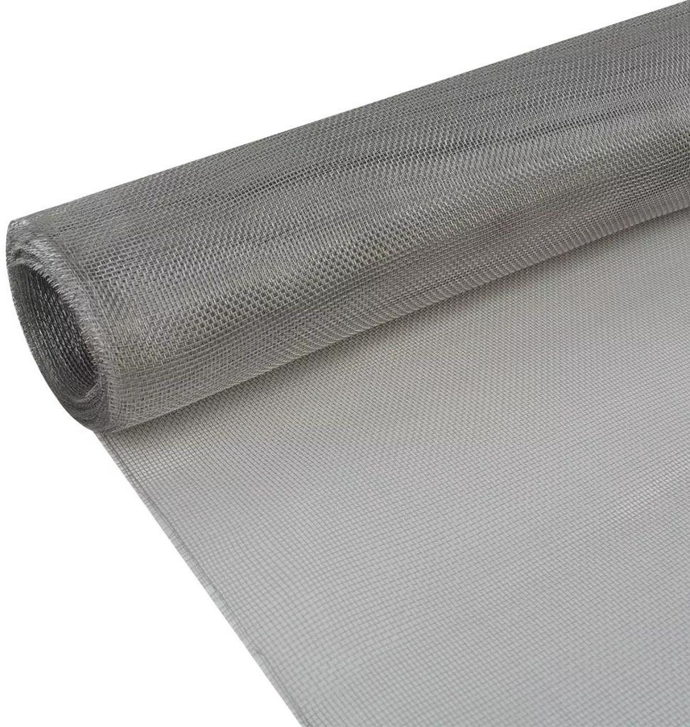 Sieť proti hmyzu nehrdzavejúca oceľ 100 × 1000 cm strieborná Sieťka...