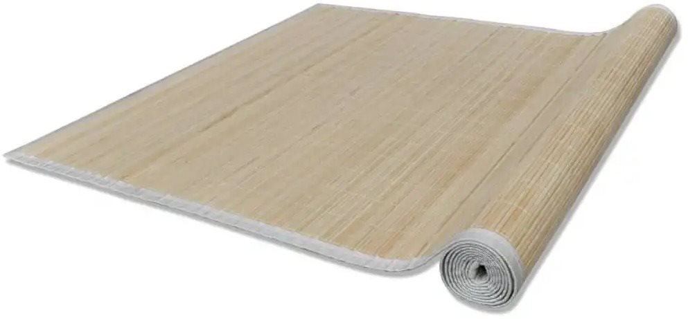 Obdĺžniková prirodzene sfarbená bambusová rohožka\koberec 80 × 200...