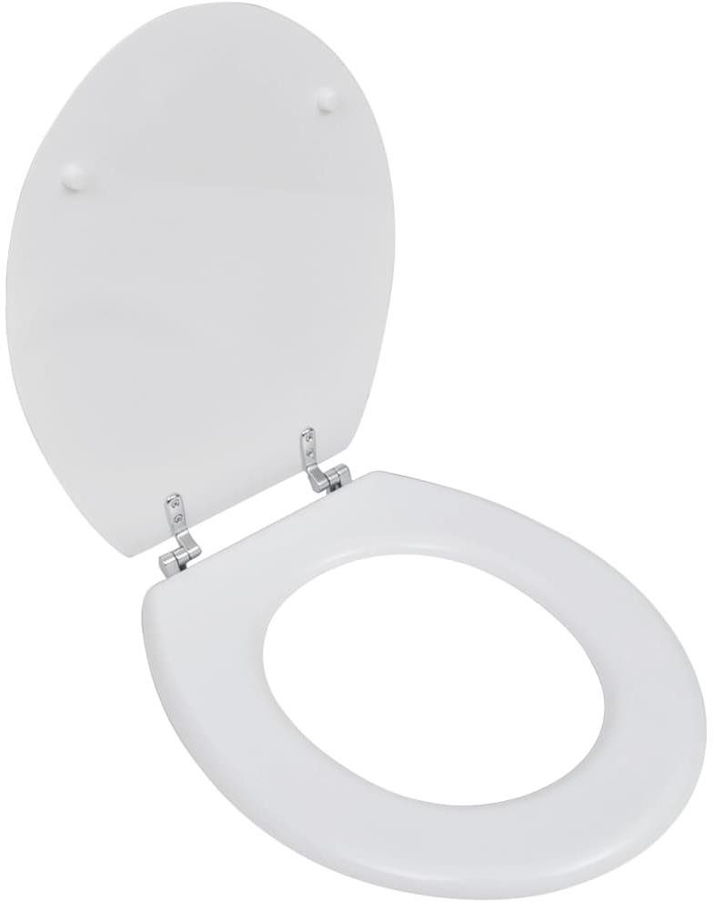 WC sedadlo MDF s vekom jednoduchý dizajn biele WC doska