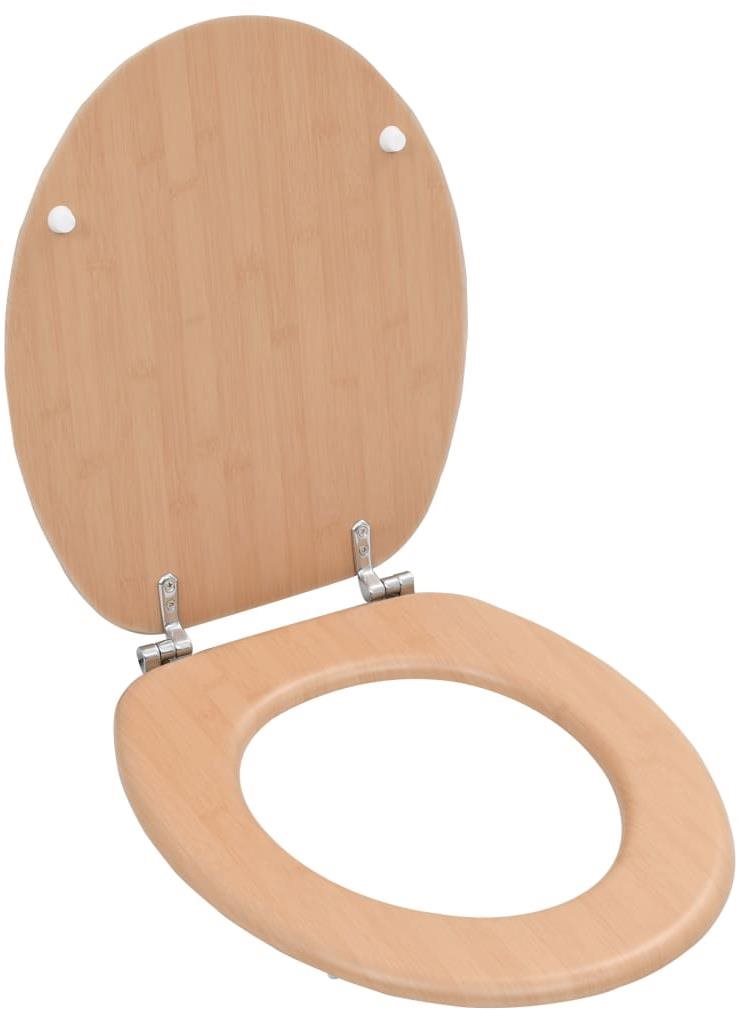 WC sedadlo s vekom MDF motív bambusu WC doska