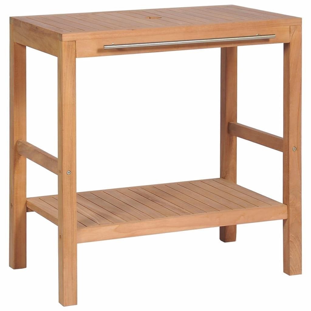 Skrinka pod umývadlo z masívneho teaku, 74 × 45 × 75 cm Kúpeľňová...