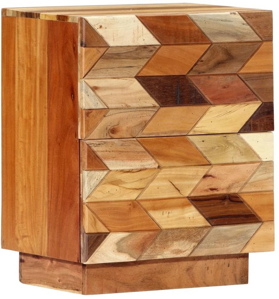 Nočný stolík 40 × 30 × 50 cm masívne recyklované drevo Nočný stolík