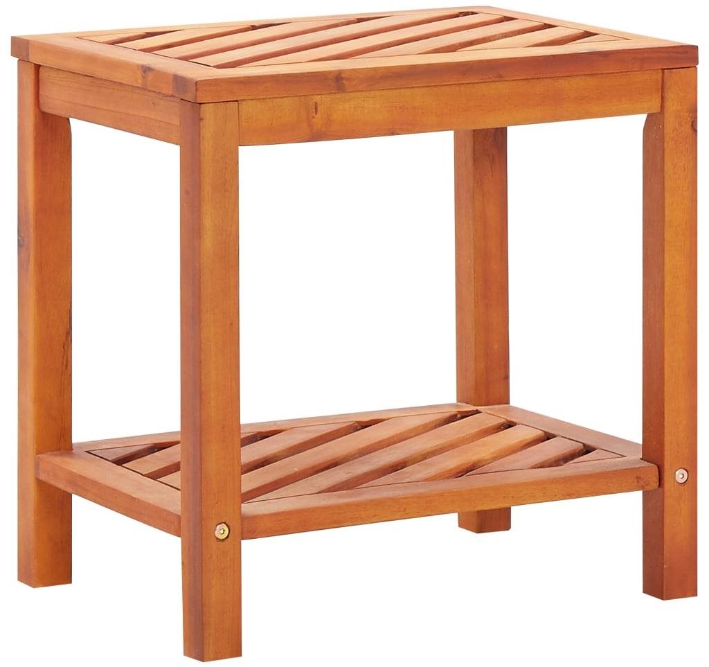 Odkladací stolík z masívneho akáciového dreva 45 × 33 × 45 cm...