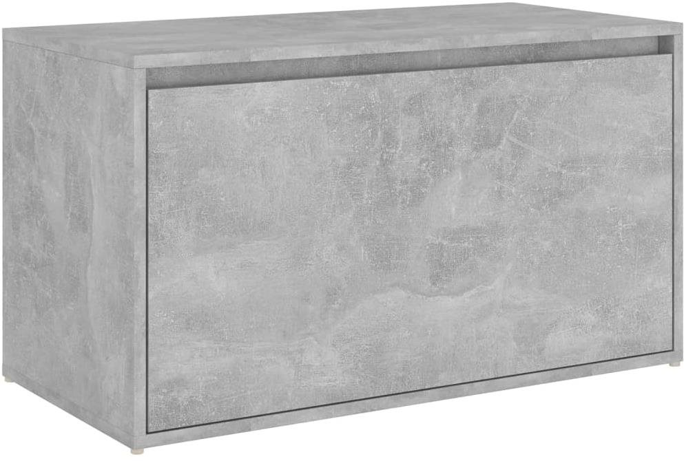 Lavica do predsiene 80 × 40 × 45 cm, betónovo sivá drevotrieska...