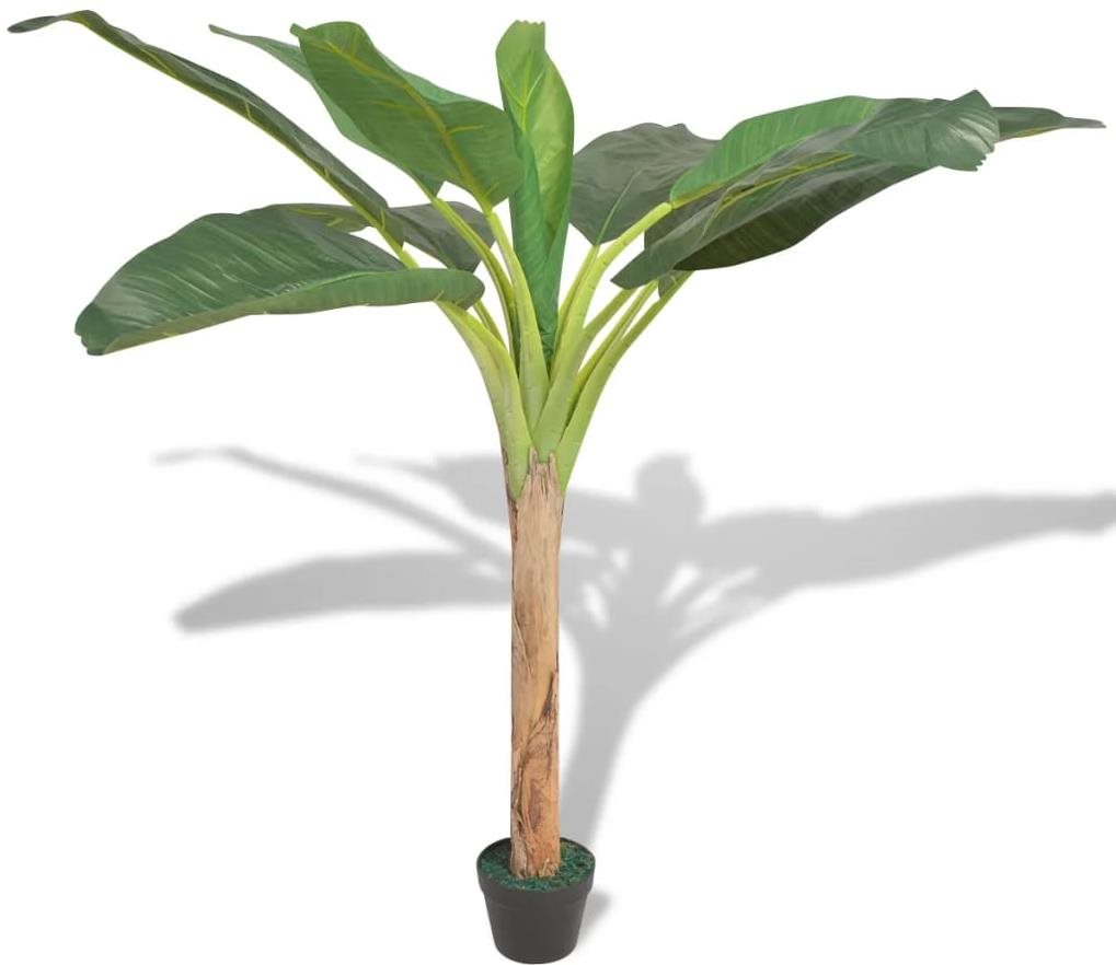 Umelá rastlina banánovník s kvetináčom 150 cm zelený Umelý kvet