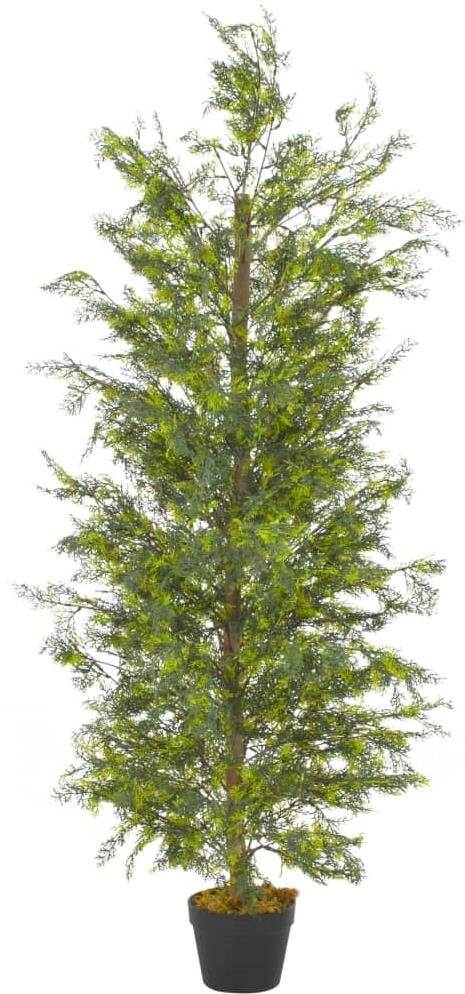 Umelá rastlina cyprus s kvetináčom zelená 150 cm Umelý kvet