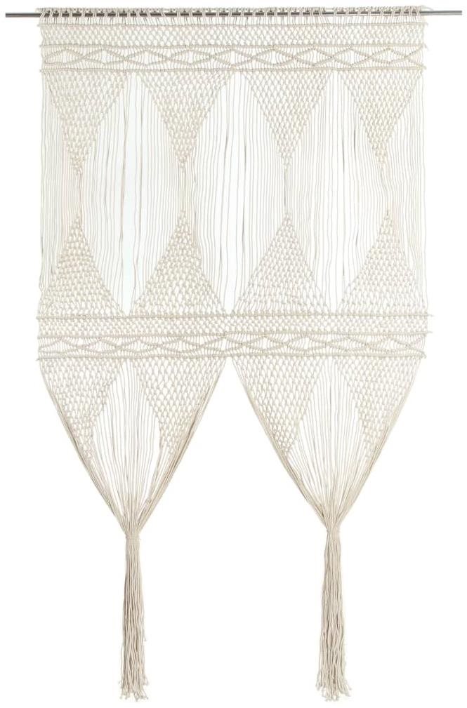 Macramé záves 140 × 240 cm bavlna Záves