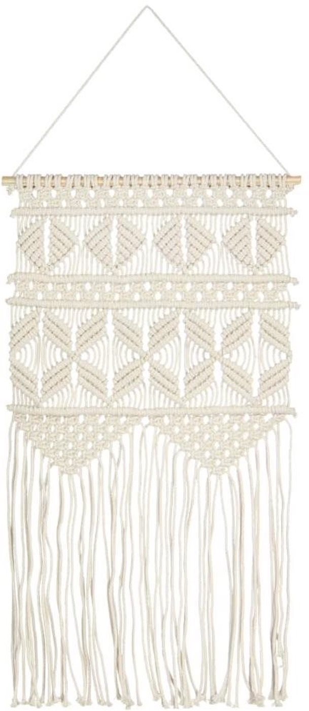 Nástenný záves macramé 40 x 80 cm bavlna Dekorácia