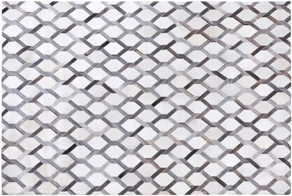 Sivý geometrický koberec 140 × 200 cm AYDIN, 73709 Koberec