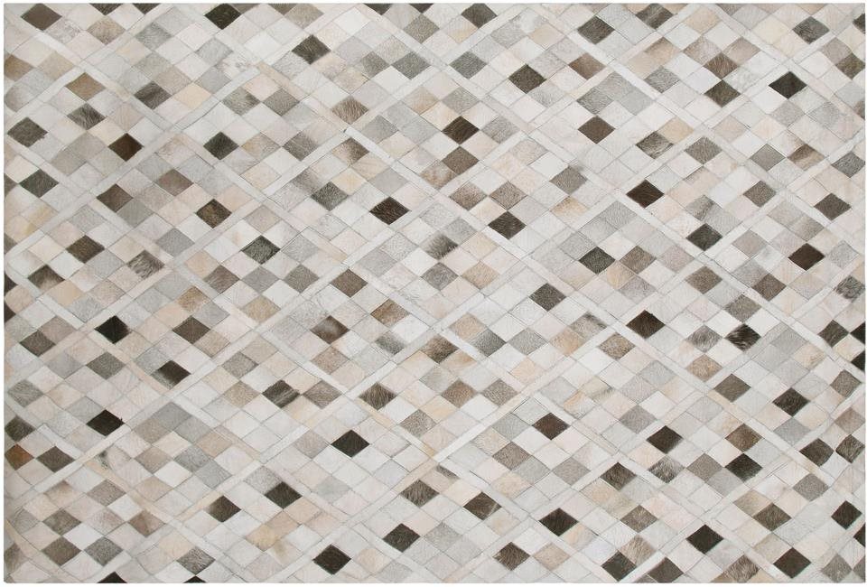 Kožený koberec 160 × 230 cm viacfarebný HIRKA, 182096 Koberec