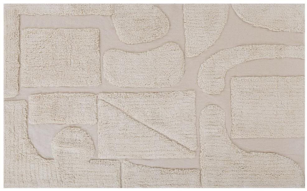 Bavlnený koberec 140 × 200 cm béžový DIYADIN, 305393 Koberec
