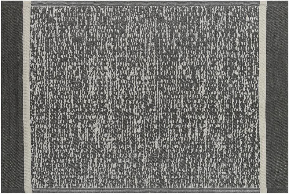 Vonkajší koberec 120 × 180 cm čierno-biely BALLARI, 197921 Koberec
