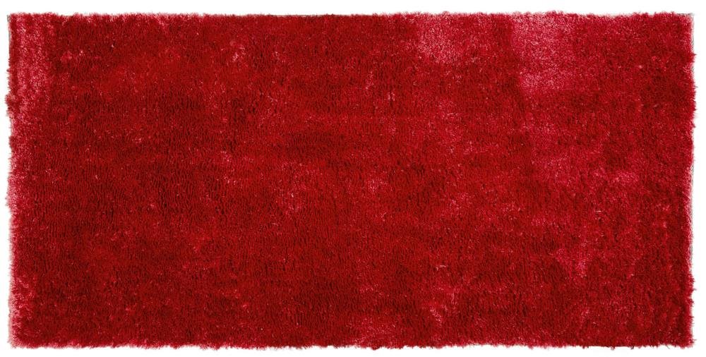 Koberec shaggy, 80 x 150 cm červený EVREN, 186374 Koberec