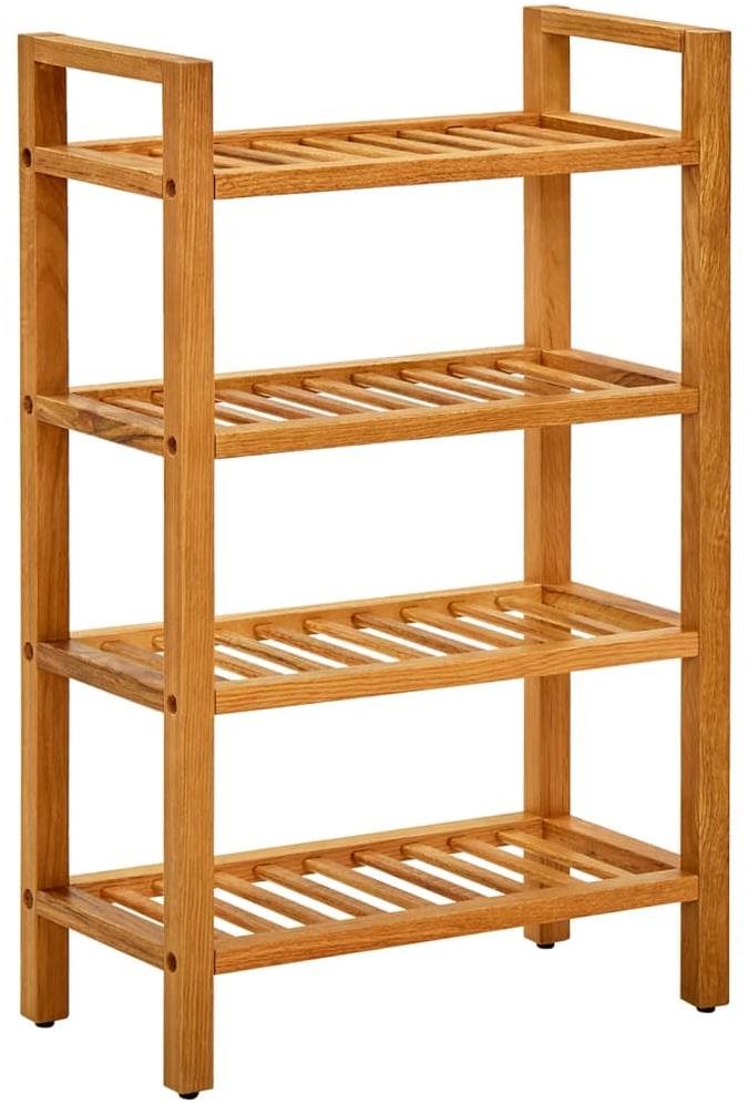 Skrinka na topánky so 4 policami 50 x 27 x 80 cm masívne dubové...
