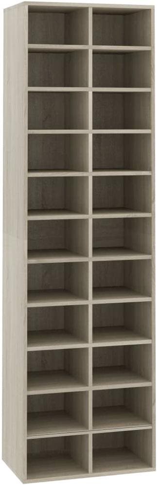 Skrinka na topánky dub sonoma 54 × 34 × 183 cm drevotrieska, 800372...