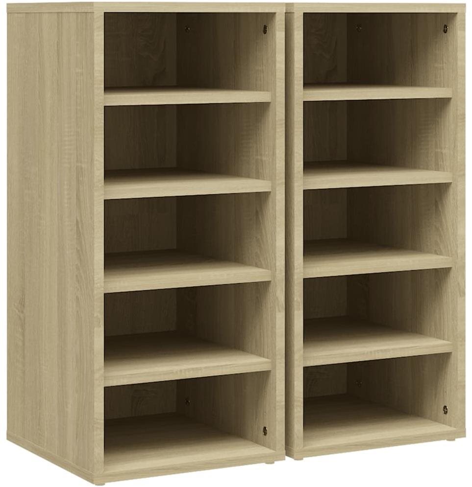 Skrinka na topánky 2 ks dub sonoma 31,5 × 35 × 70 cm drevotrieska,...