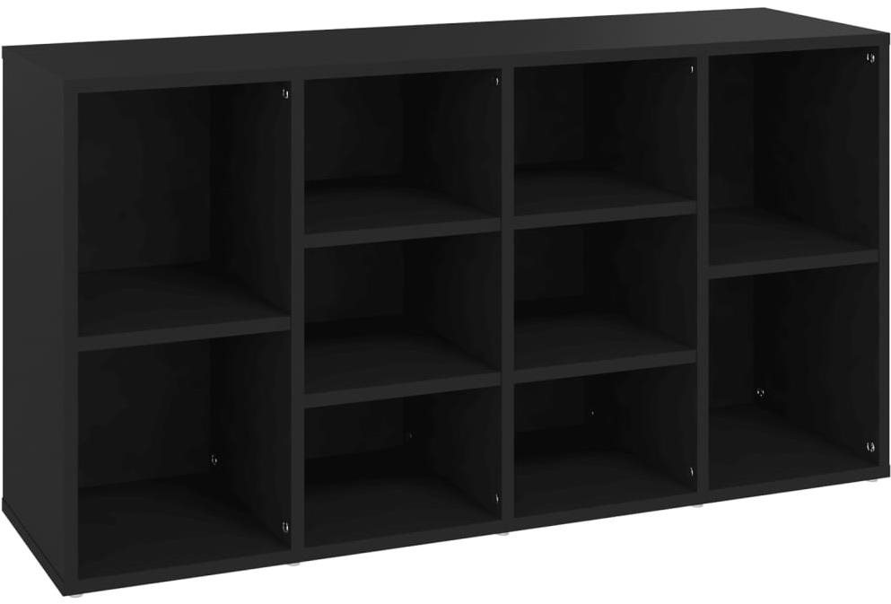 Lavica s topánkovníkom čierna 103 × 30 × 54,5 cm drevotrieska,...
