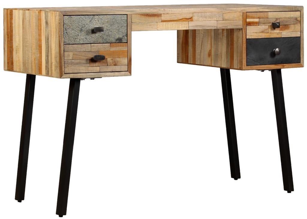 Písací stôl, masívny recyklovaný teak 110x50x76 cm Stôl