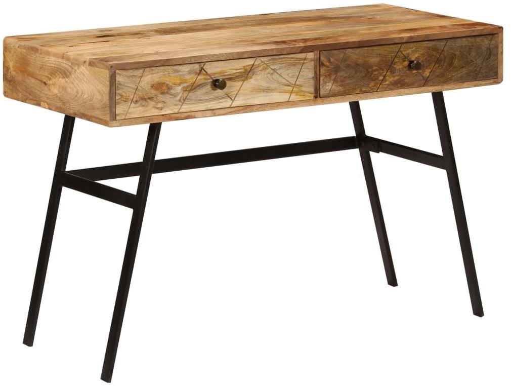 Písací stôl so zásuvkami 110 × 50 × 76 cm masívny mangovník Písací...