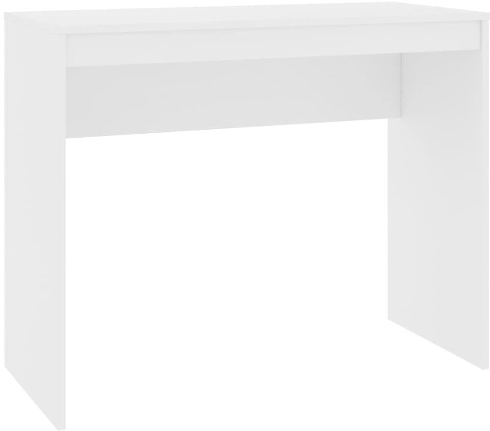 Písací stôl biely 90 x 40 x 72 cm drevotrieska Stôl