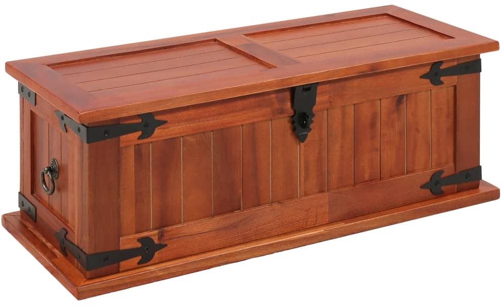 Úložná truhla 60 × 25 × 22 cm masívne akáciové drevo Truhla