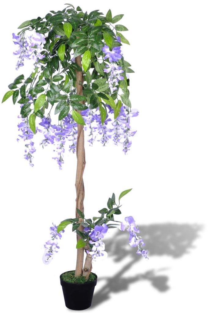 Umelá vistária v kvetináči 120 cm Umelý kvet