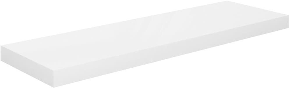 Shumee plávajúca nástenná biela vysoký lesk 80×23,5×3,8 cm MDF,...