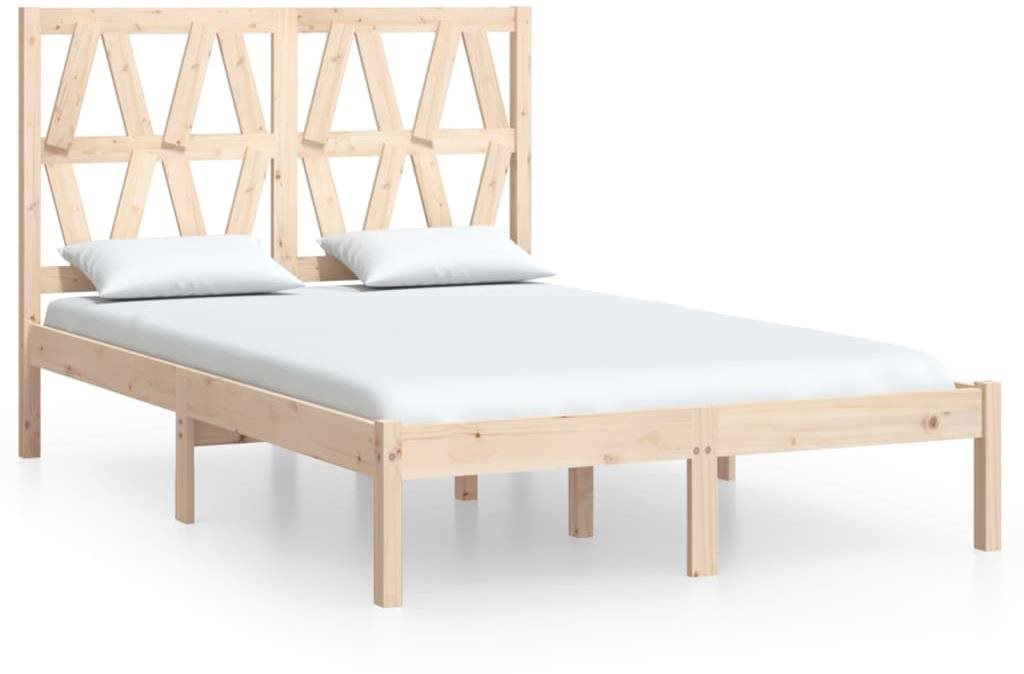 Rám postele masívna borovica 120 × 200 cm, 3103993 Posteľ