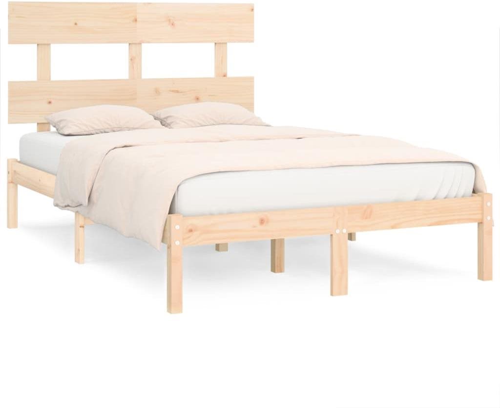 Rám postele masívne drevo 120 × 200 cm, 3104668 Posteľ