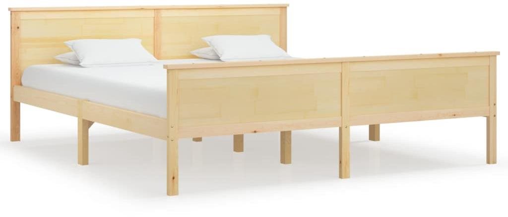Rám postele masívne drevo borovice 180 × 200 cm, 322179 Posteľ
