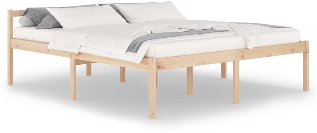 Rám postele masívna borovica 180 × 200 cm Super King, 810629 Posteľ